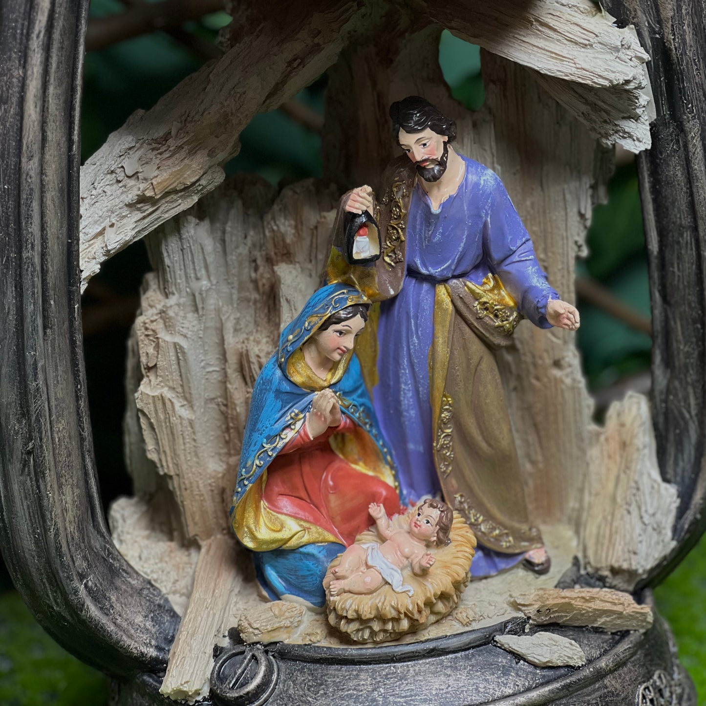 Christmas Nativity Scene Figurine - Holy Family Display Statue