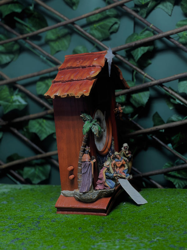 Christmas Nativity Clock – Holy Family Wall & Table Decor