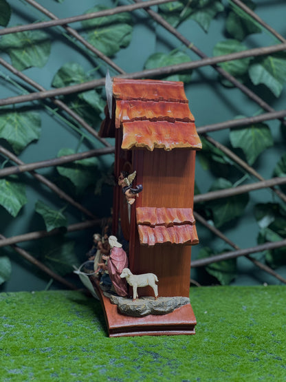 Christmas Nativity Clock – Holy Family Wall & Table Decor