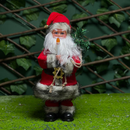 Musical Moving Santa Claus with Candle – Singing & Dancing 35 cm