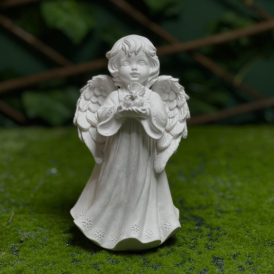Praying Angel Figurine – White Christmas Decoration