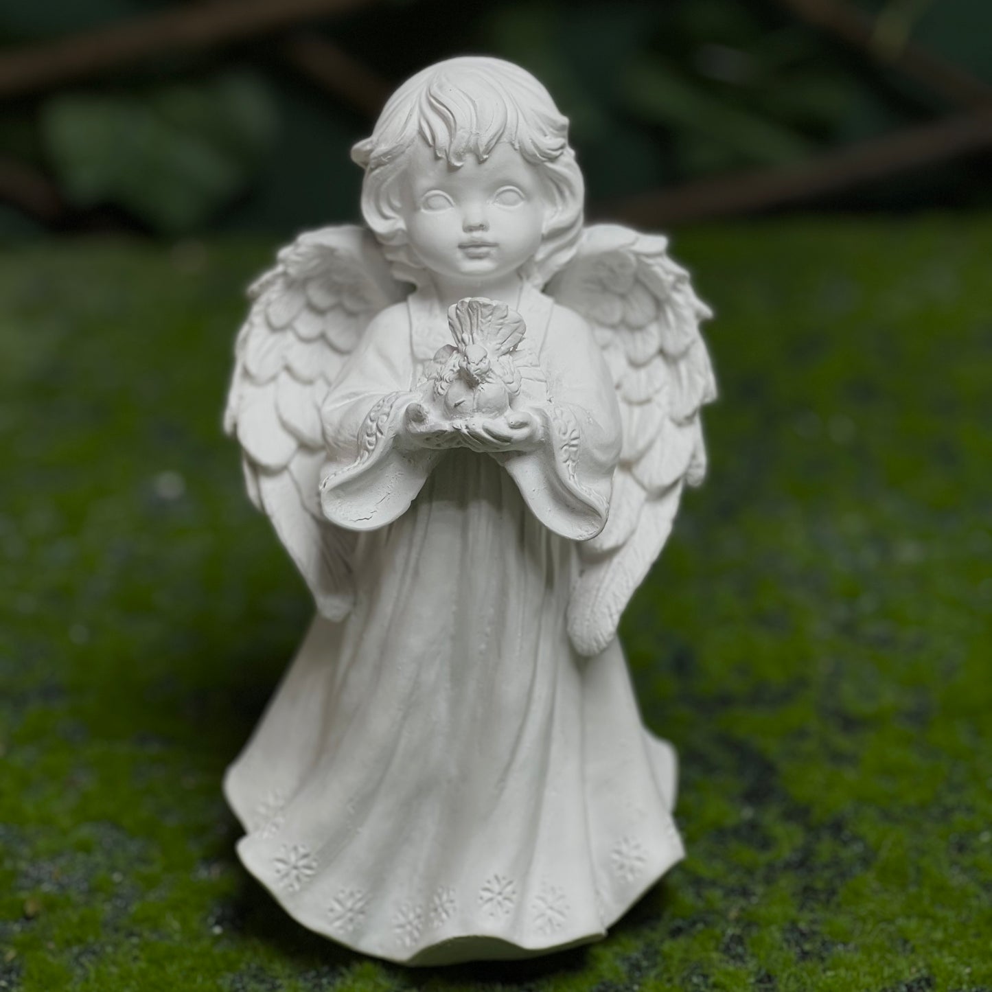 Praying Angel Figurine – White Christmas Decoration