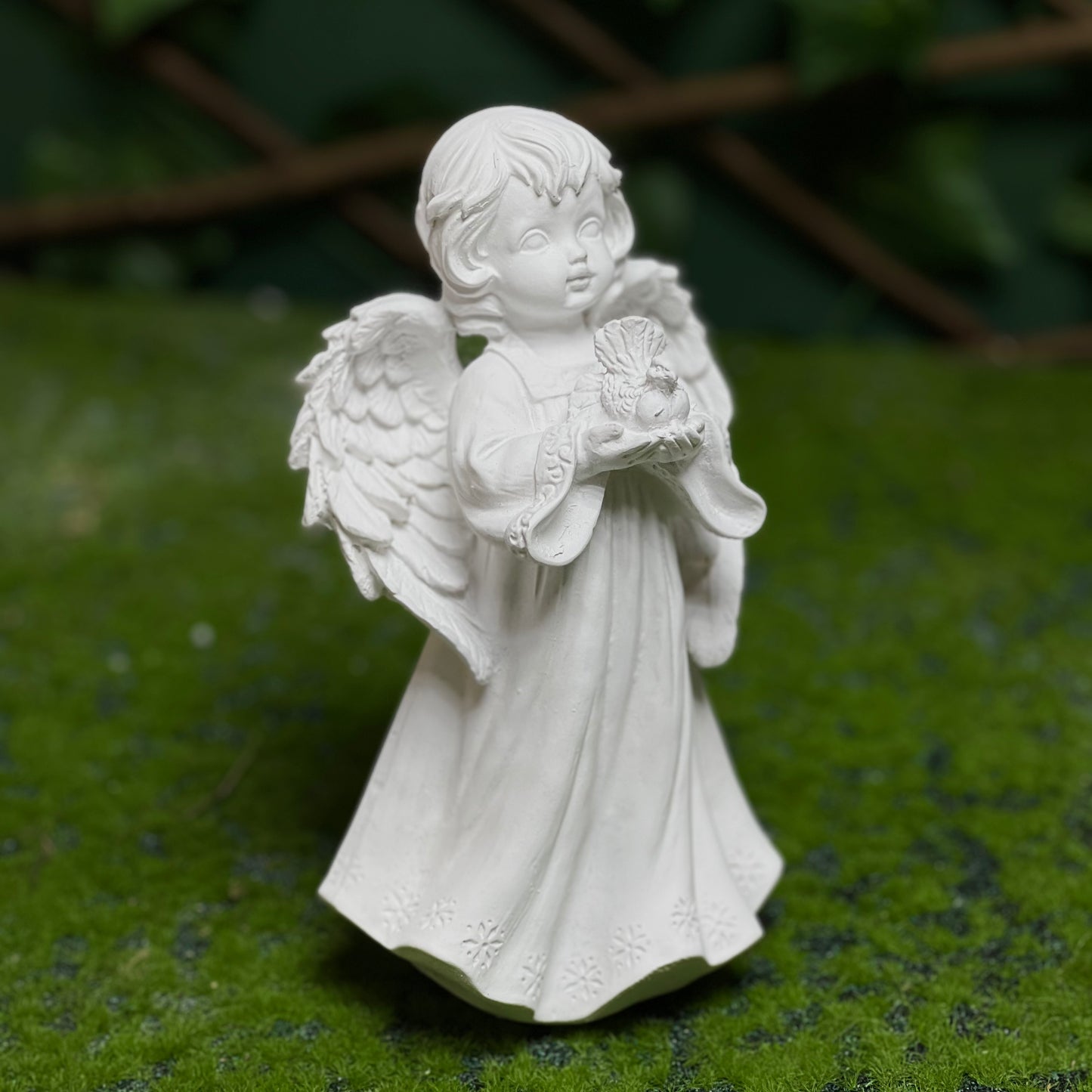 Praying Angel Figurine – White Christmas Decoration