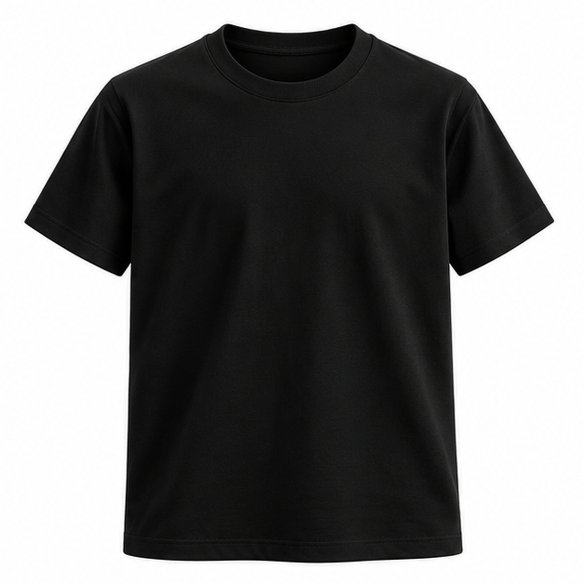 Black Plain Crew Neck T-Shirt – UAE National Day & Everyday Wear