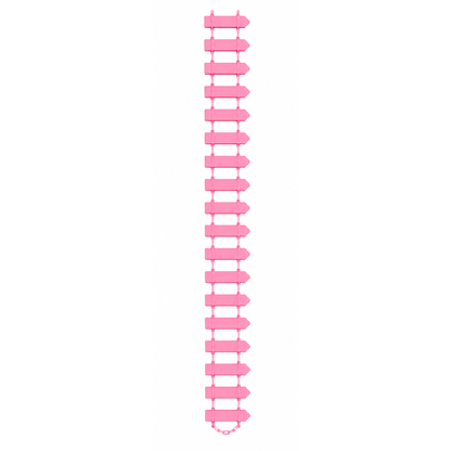 Mini Wooden Fence Craft Decoration Chain Set, 45 x 3 cm, Multicolor Variations