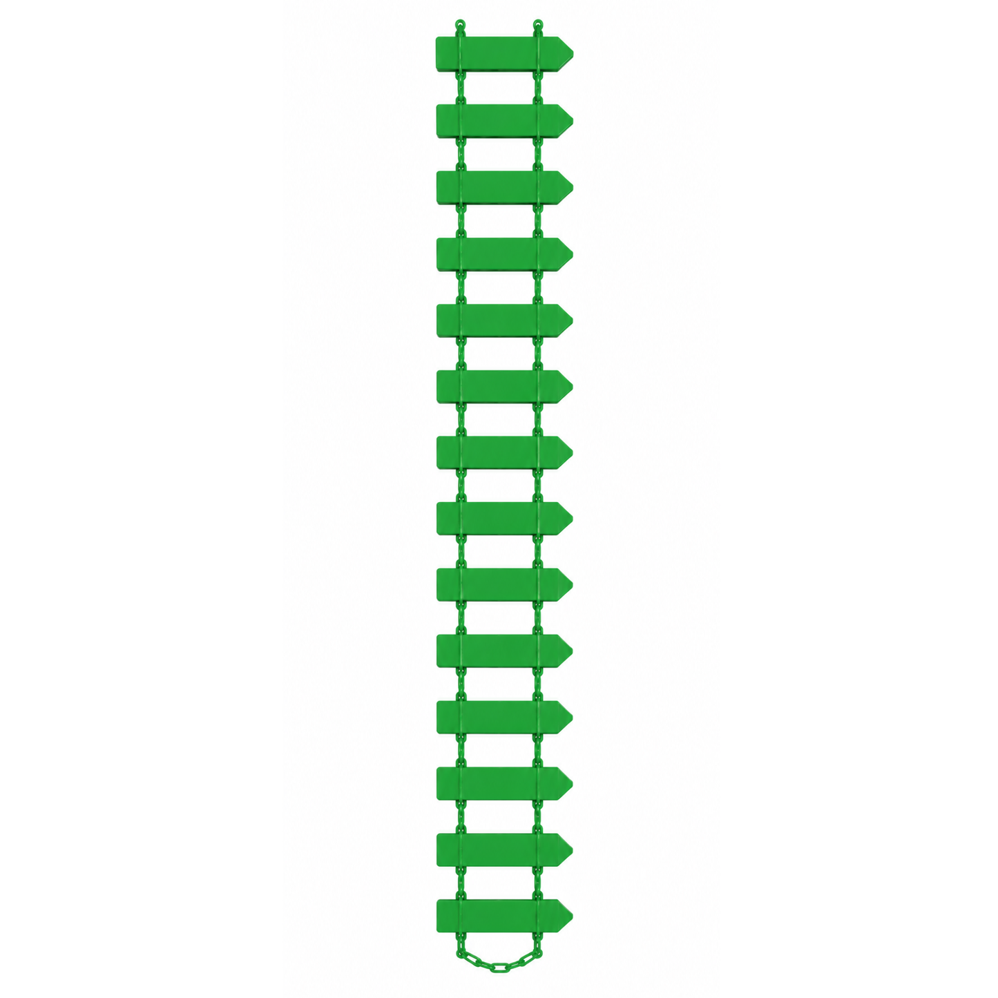 Mini Wooden Fence Craft Decoration Chain Set, 45 x 3 cm, Multicolor Variations