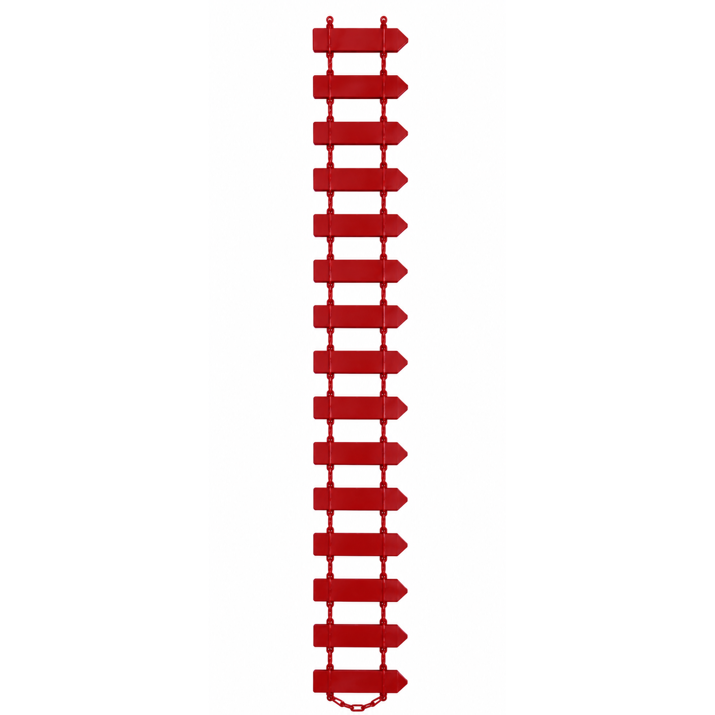 Mini Wooden Fence Craft Decoration Chain Set, 45 x 3 cm, Multicolor Variations