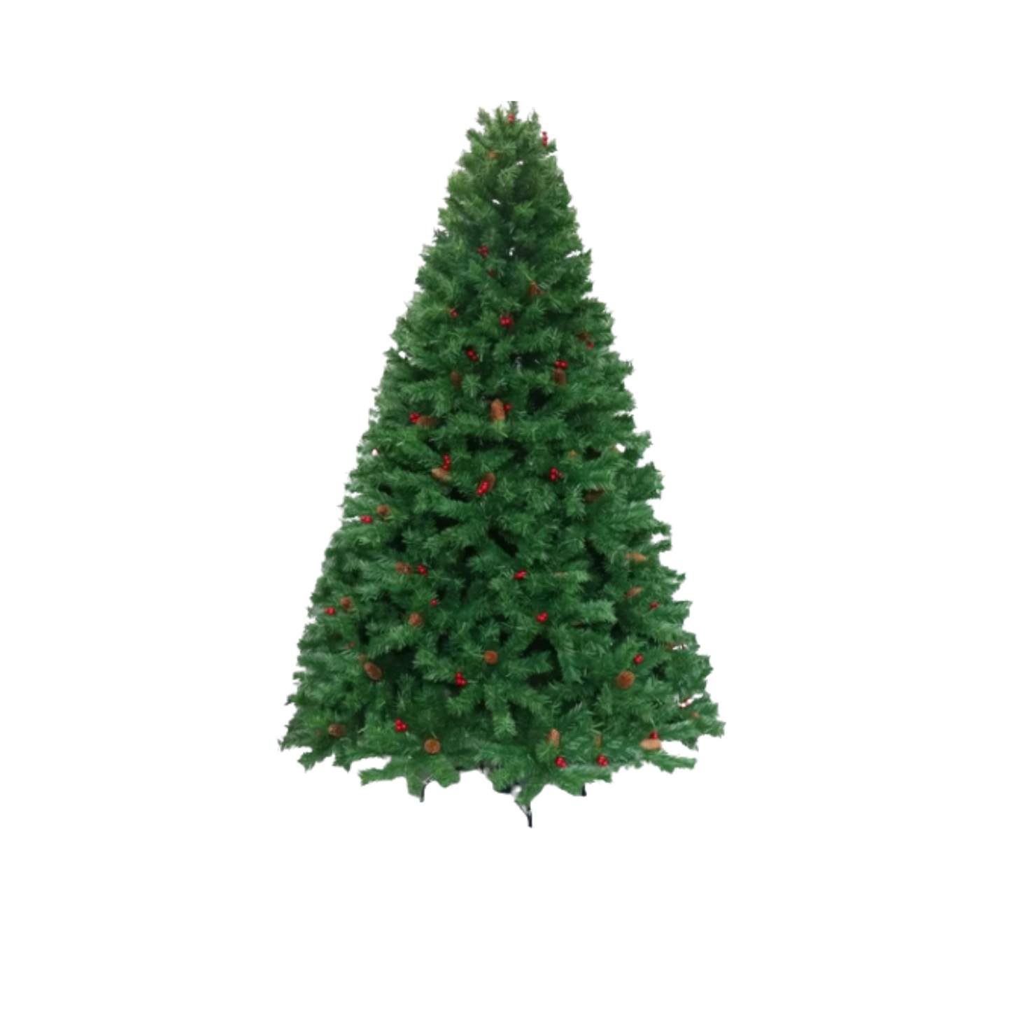 Christmas Tree with Pinecones & Red Berries