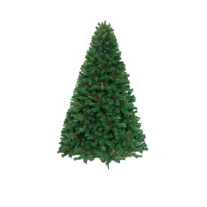 Christmas Tree with Pinecones & Red Berries