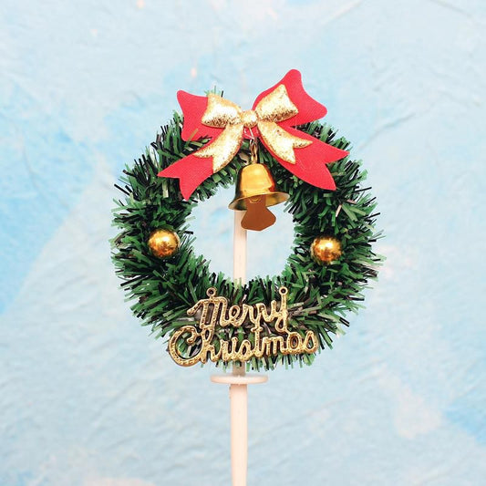 10-Piece Mini Christmas Tree Topper Picks with Decorations and Star