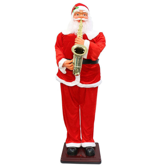 Animated Saxophone Santa – Dancing & Musical Christmas Display