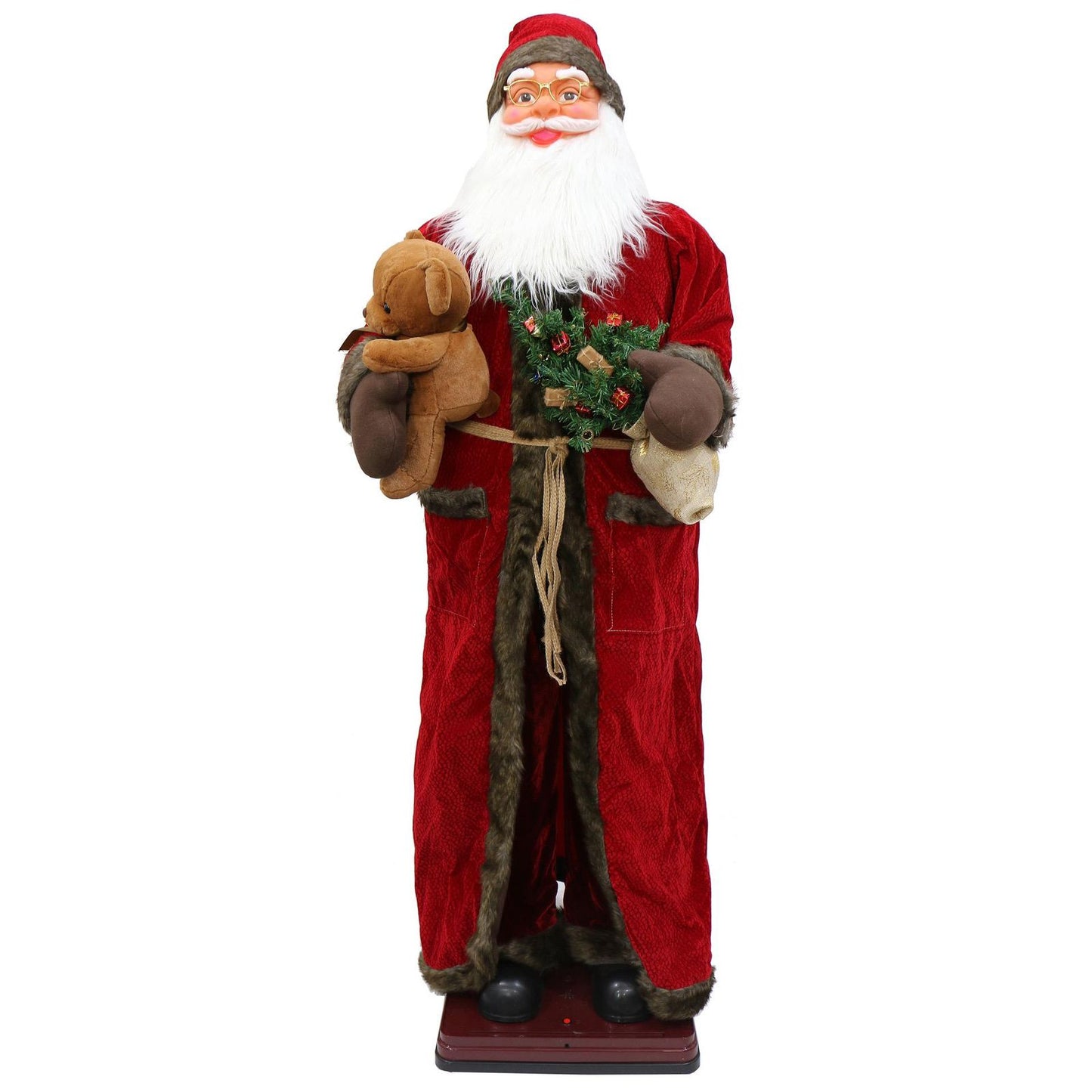 Electric 1.8m Santa Claus Figure with Motion & Music