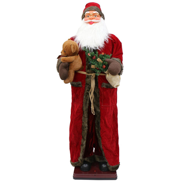 Electric 1.8m Santa Claus Figure with Motion & Music