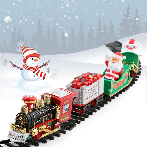 Christmas Train Set – Light-Up, Sound, Battery Operated