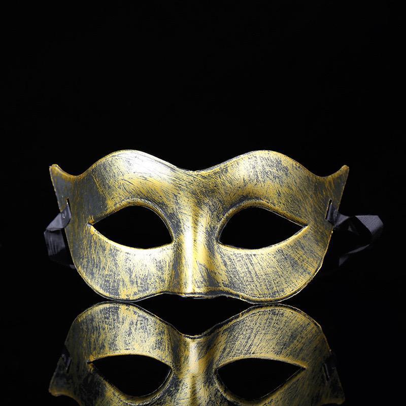 Gold Classic Masquerade Eye Mask for Party Wear