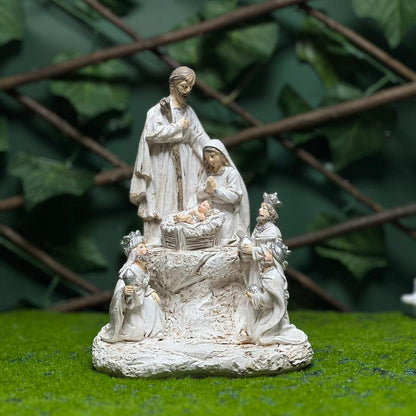 Full Nativity Scene Figurine – Holy Family with Three Wise Men