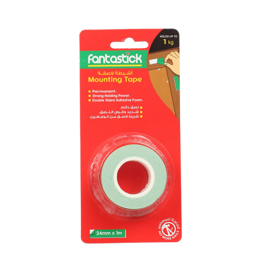 Fantastick Double Sided Mounting Tape 24mm x 1m – Heavy Duty