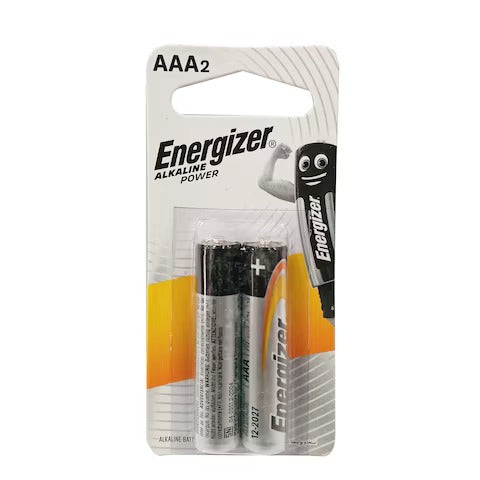 Energizer AAA Alkaline Batteries – Pack of 2