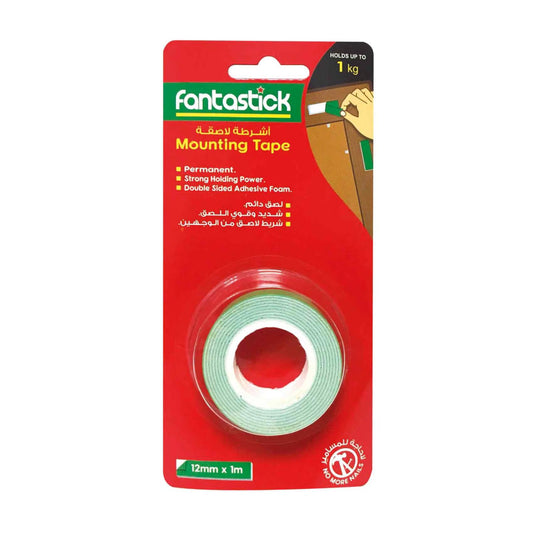 Fantastick Double-Sided Mounting Tape 12mm x 1m – Heavy Duty