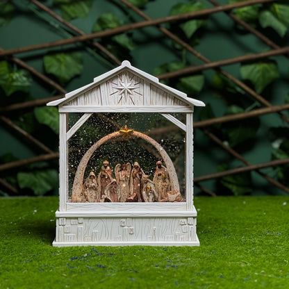 Pajangan Natal Nativity Bintang Kejora Lampu LED + Musik + Air