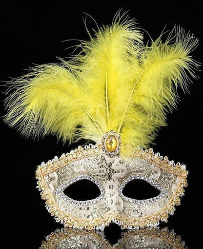 Colorful Lace Party Masquerade Mask for Women and Girls (6 Pcs)