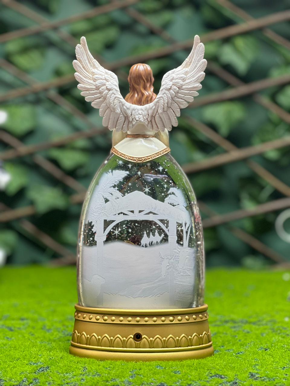 Christmas Snow Globe with Music, Interior Christmas Decorations, Nativity