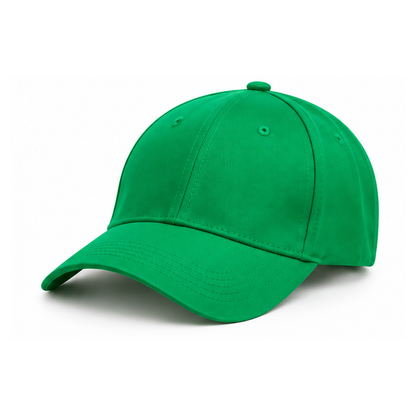 Plain Green Baseball Cap – Unisex Casual Hat with Curved Brim