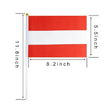 Austria Flag – A5 Size Handheld (Pack of 5)