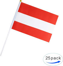 Austria Flag – A5 Size Handheld (Pack of 5)