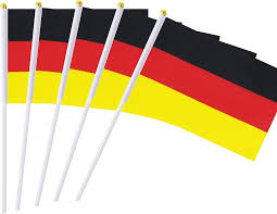 Germany Flag A5 Size with Stick – Pack of 5