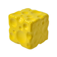 2-Pack Cheese Cube Squeeze Toys, Soft Sensory Fidget Set