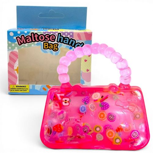 3-Pack Glitter Handbag Squeeze Toys, Stretchy Sensory Fidget Set