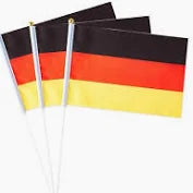 Germany Flag A5 Size with Stick – Pack of 5
